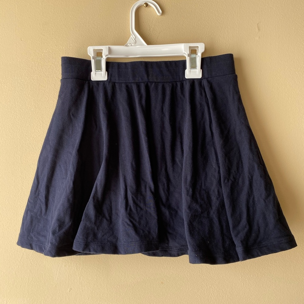 Navy blue skirt with shorts intact